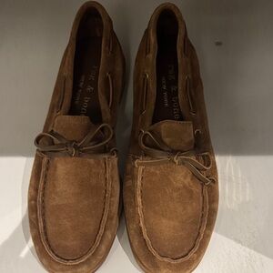 Rag & Bone Men's Tan Suede Slip-On Loafers